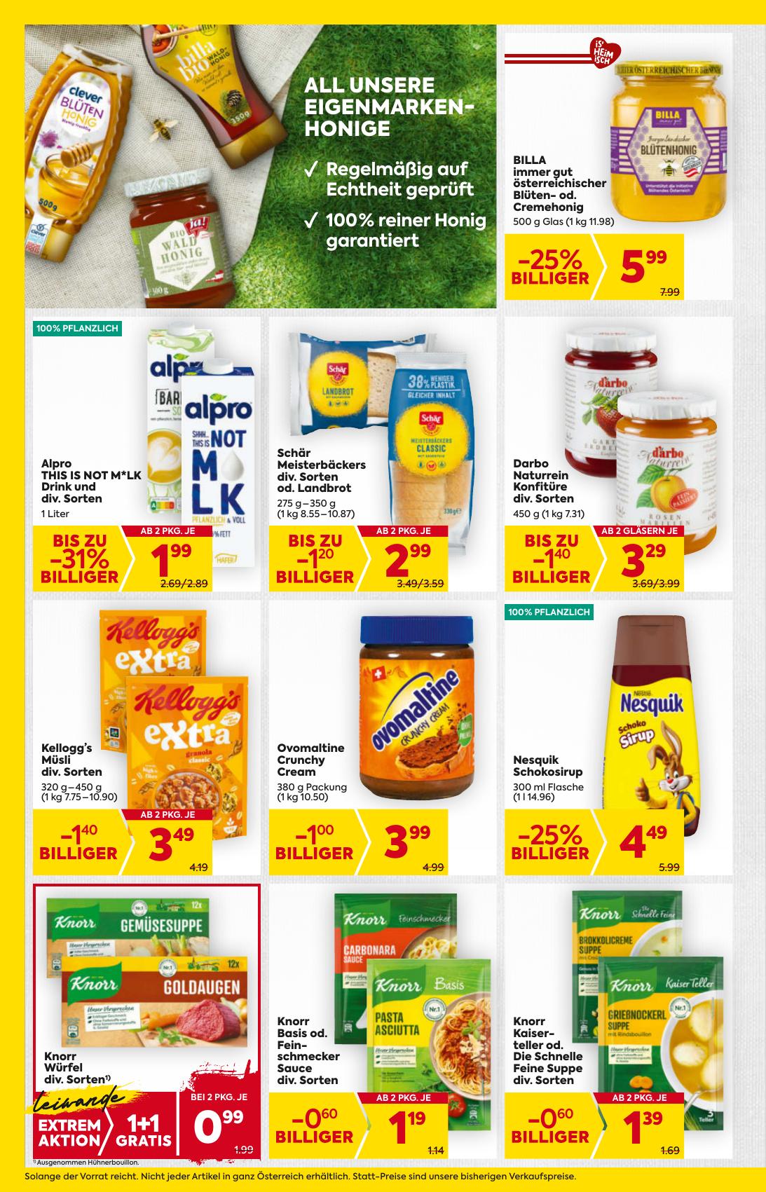 Billa flyer page