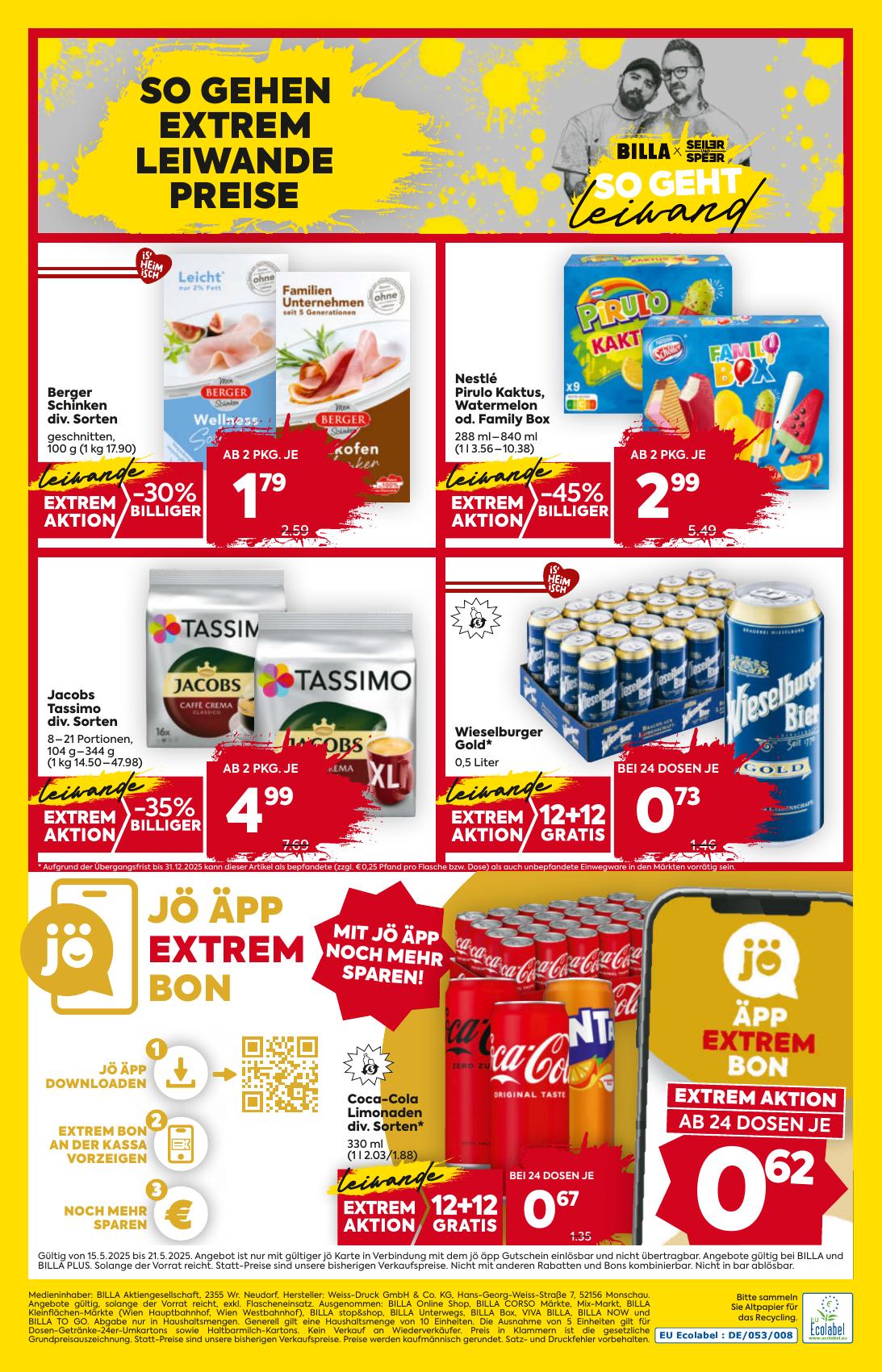 Billa flyer page