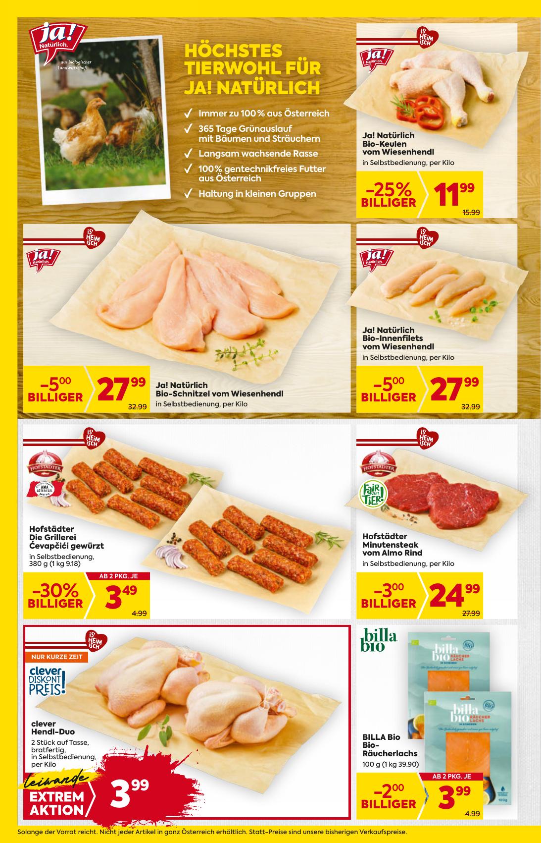 Billa flyer page