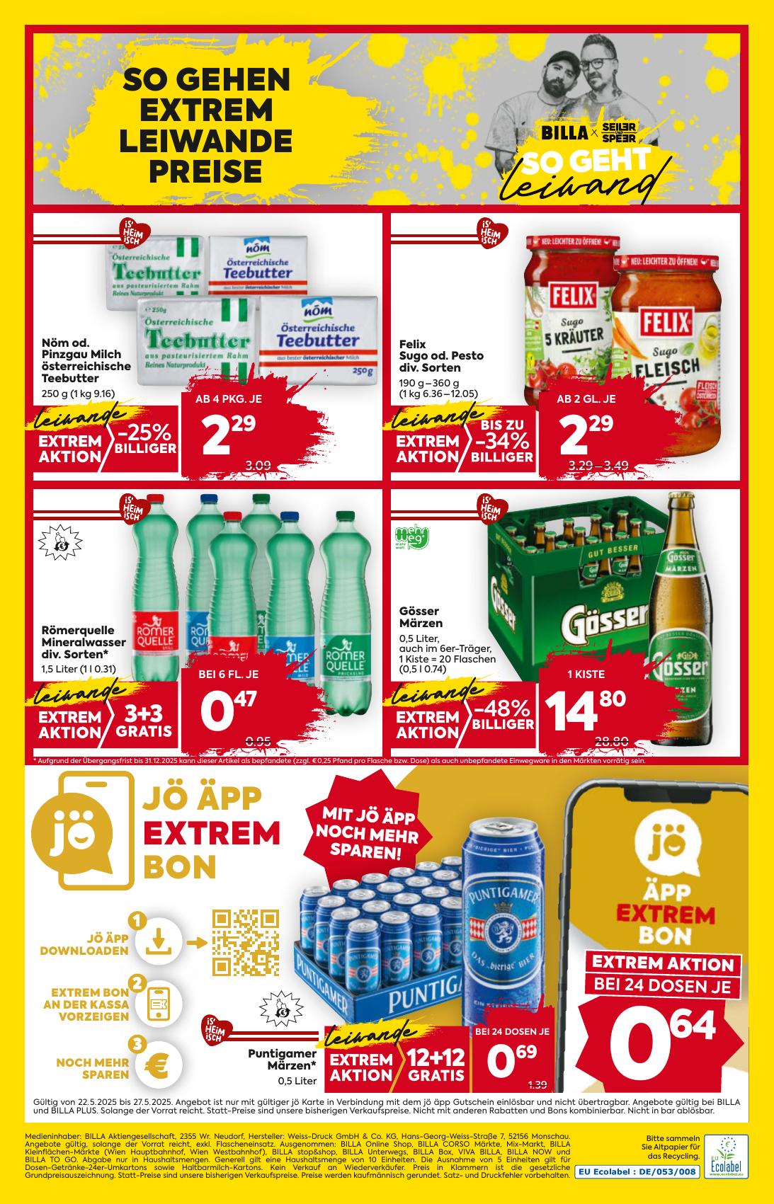 Billa flyer page