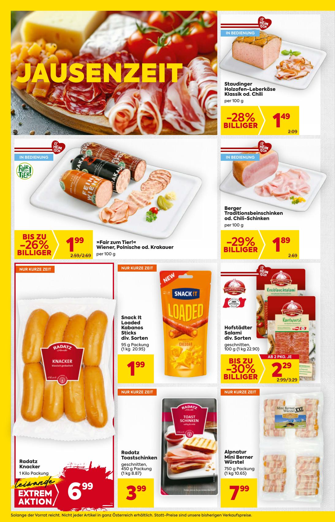 Billa flyer page