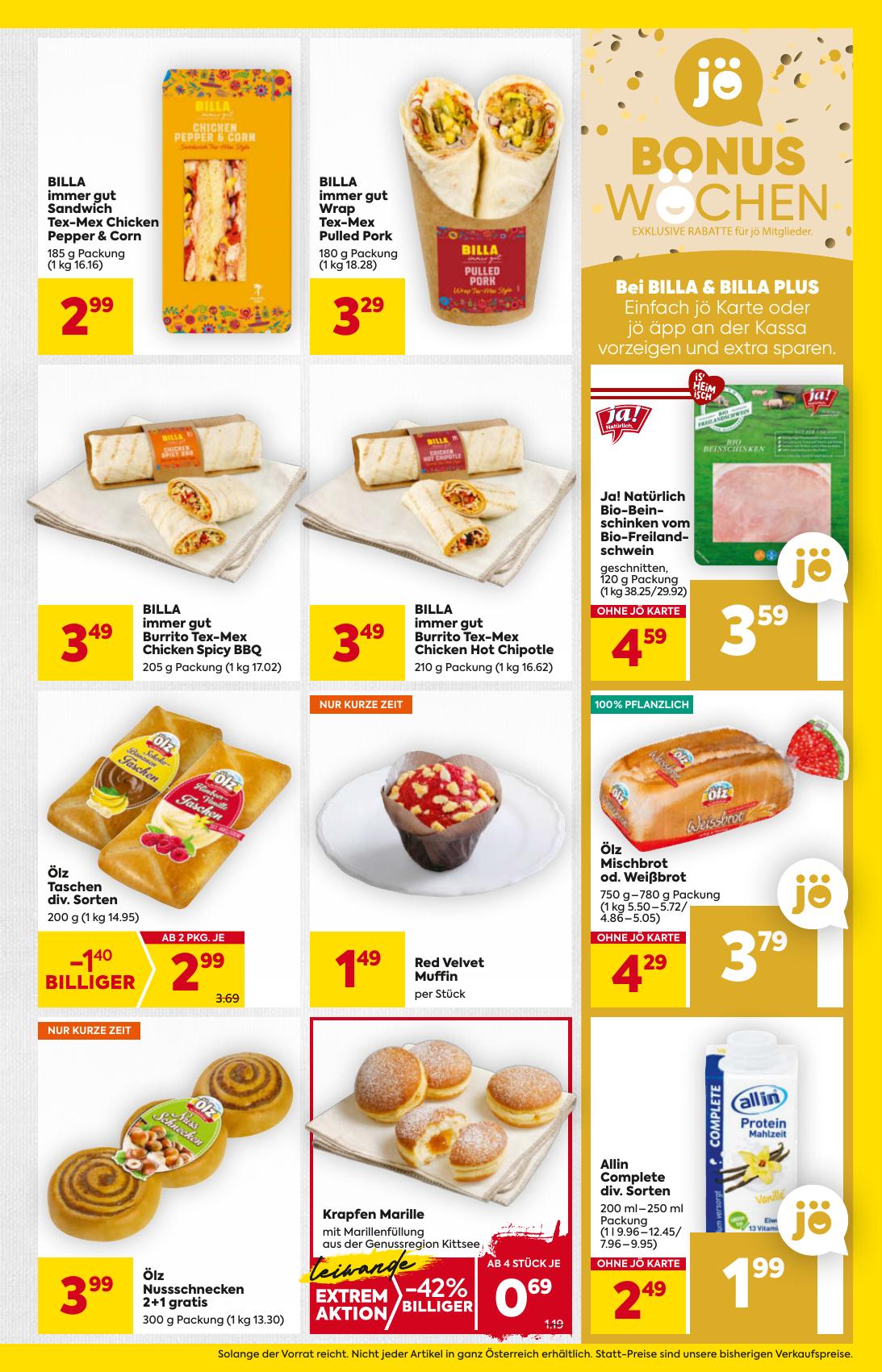 Billa flyer page
