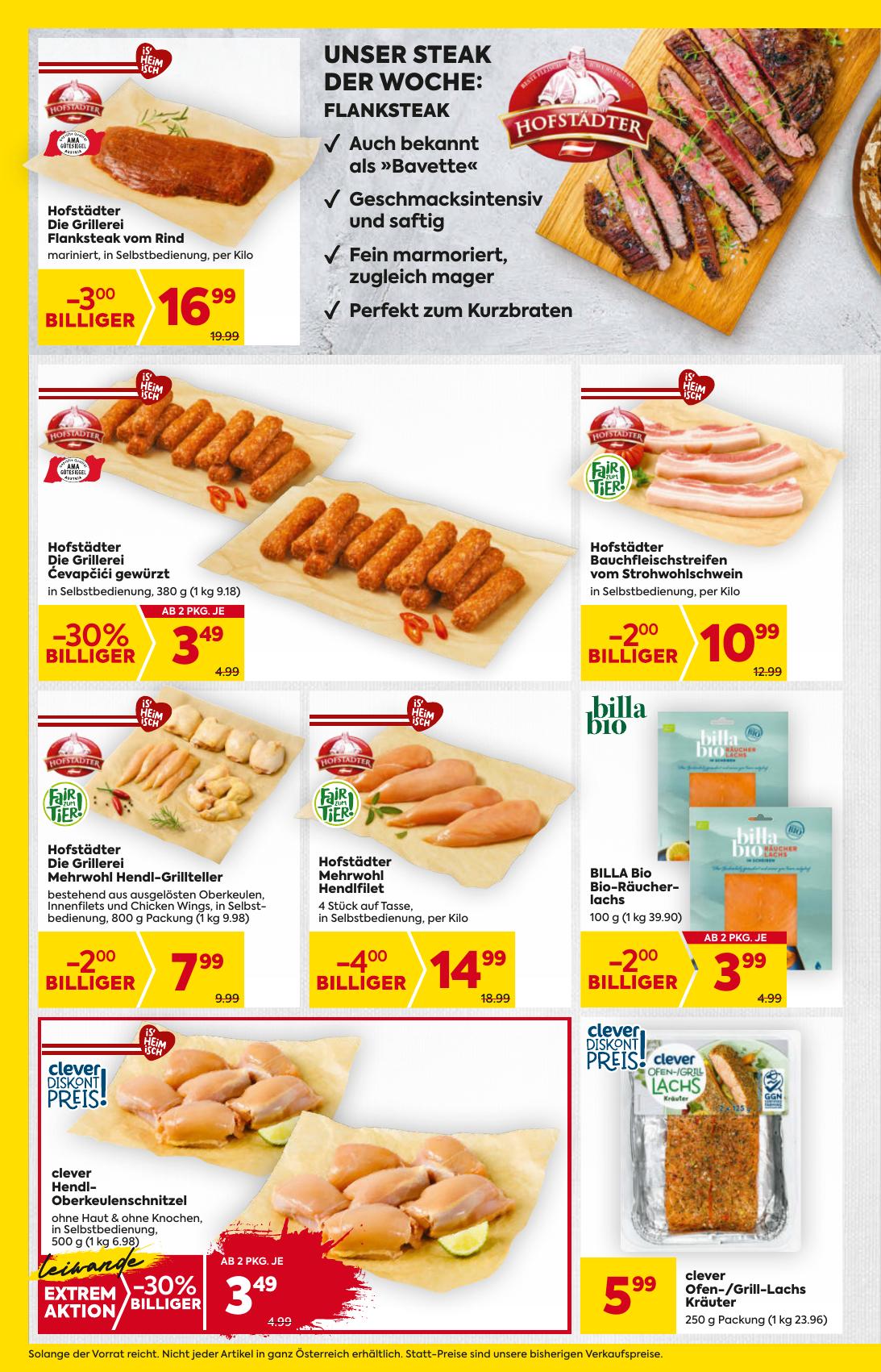 Billa flyer page