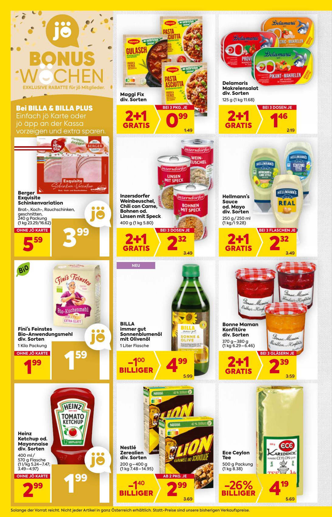 Billa flyer page