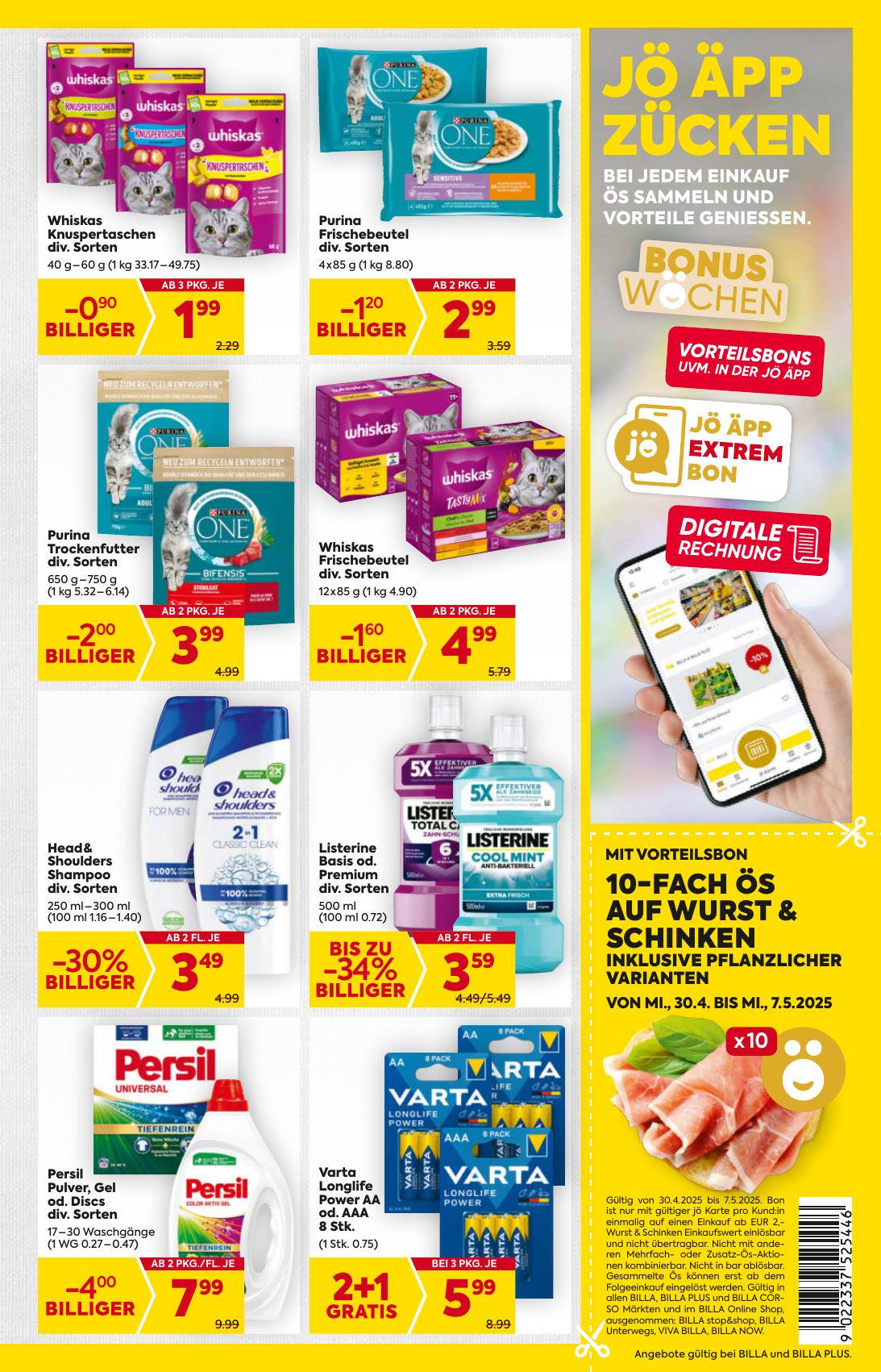 Billa flyer page