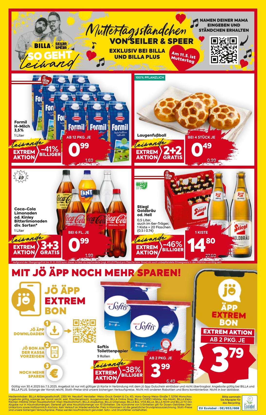 Billa flyer page