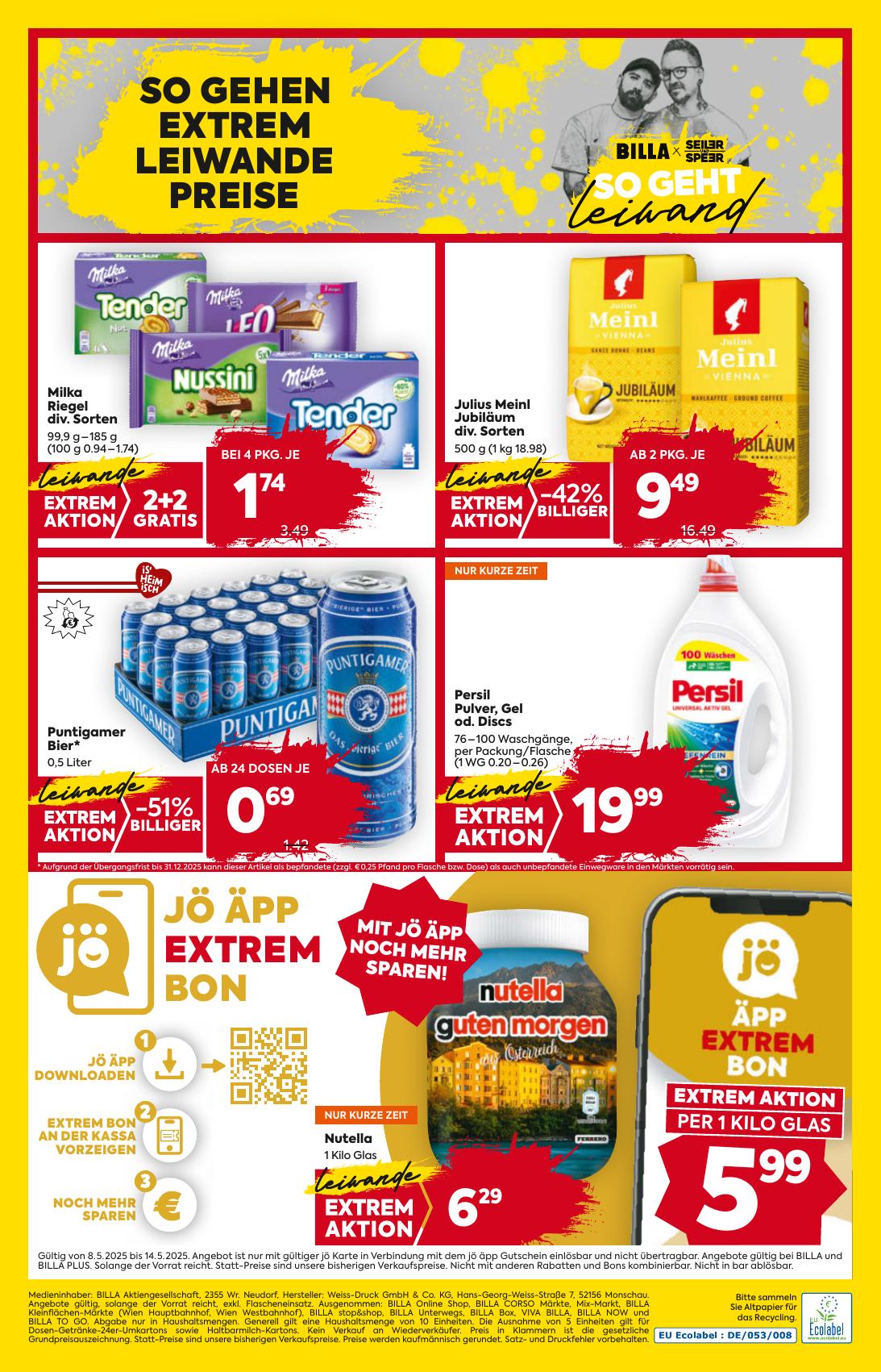 Billa flyer page