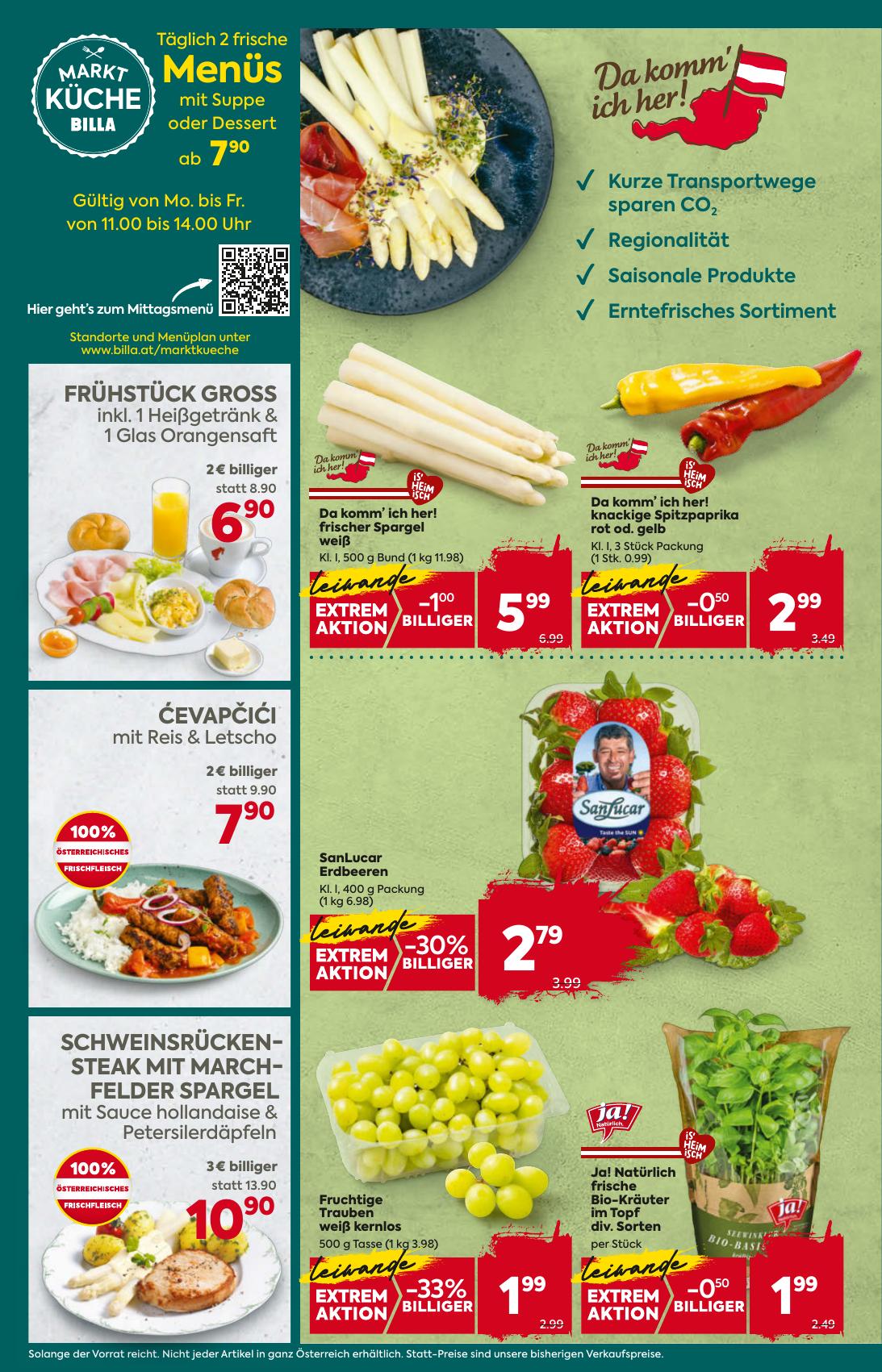 Billa Plus flyer page