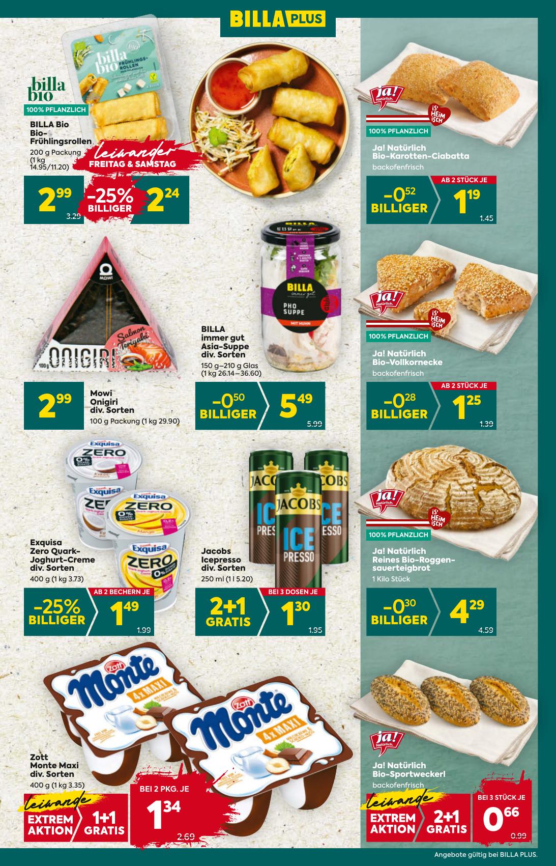 Billa Plus flyer page