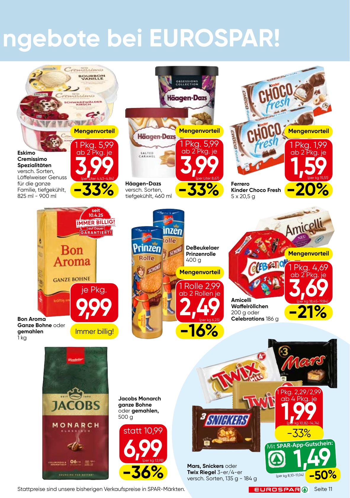 Eurospar flyer page