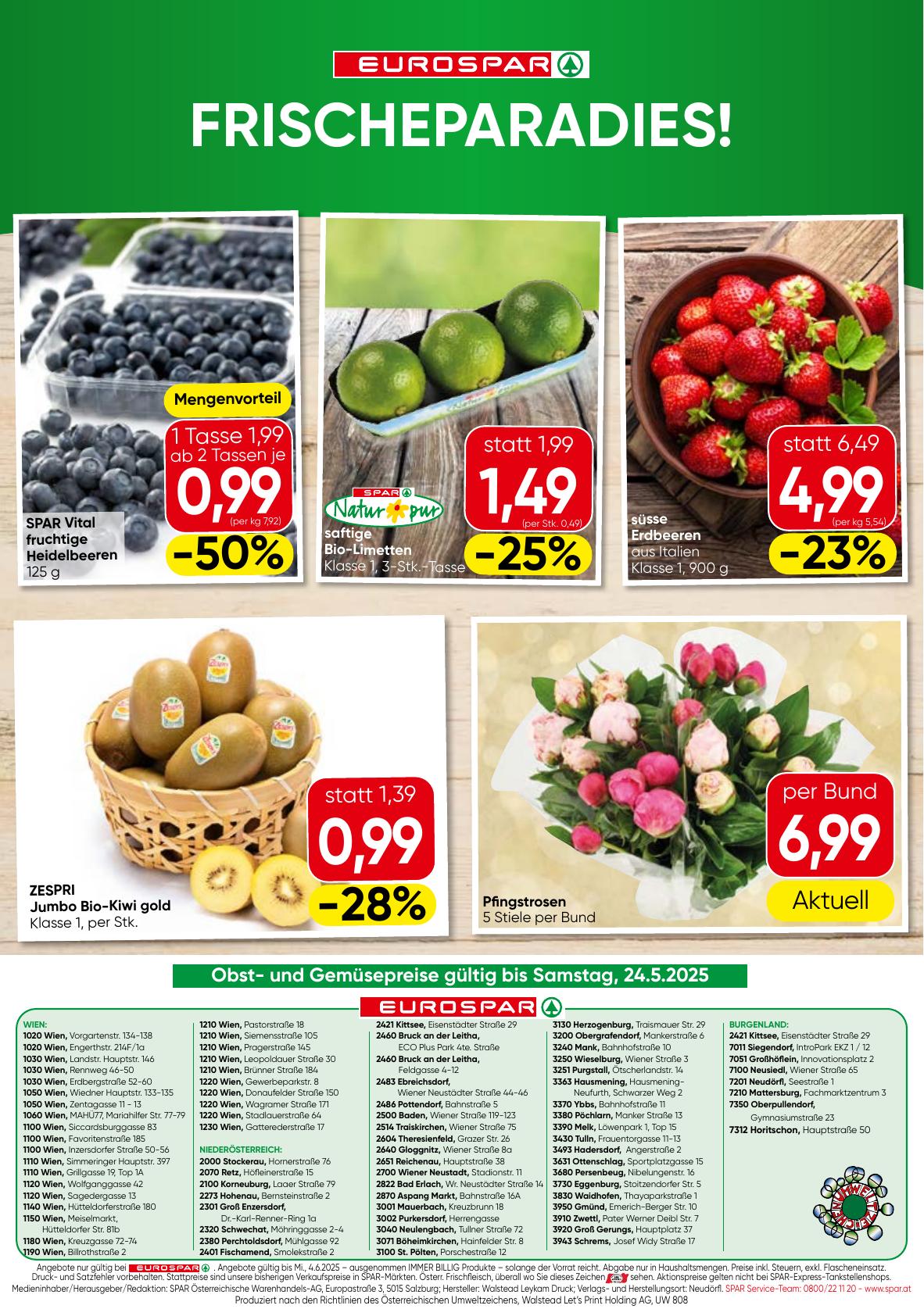 Eurospar flyer page