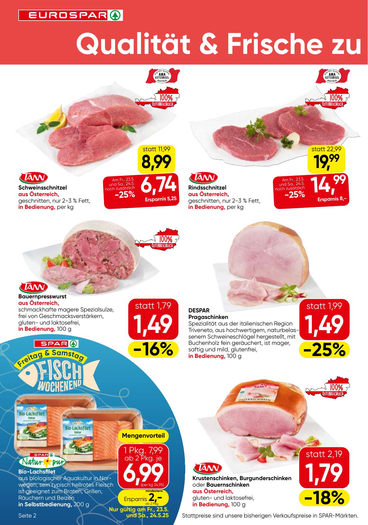 Eurospar flyer page