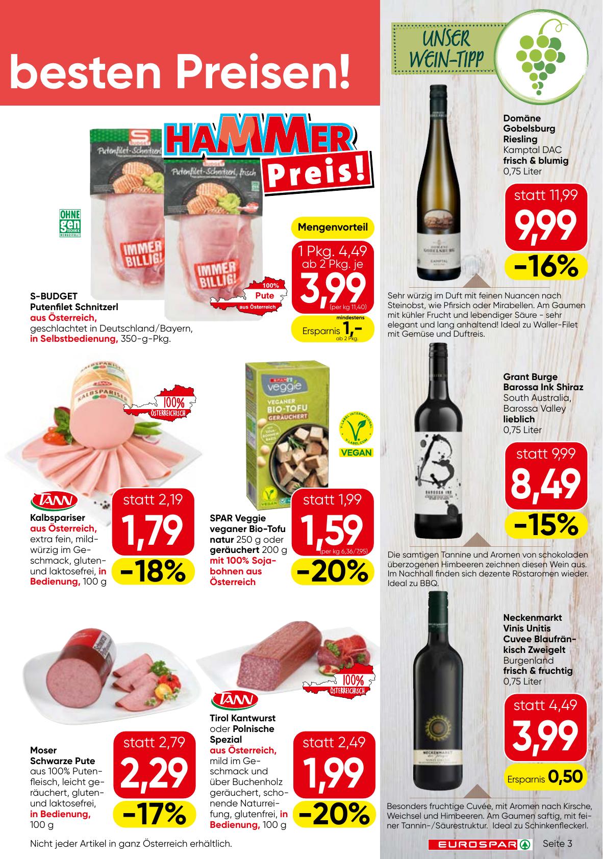Eurospar flyer page