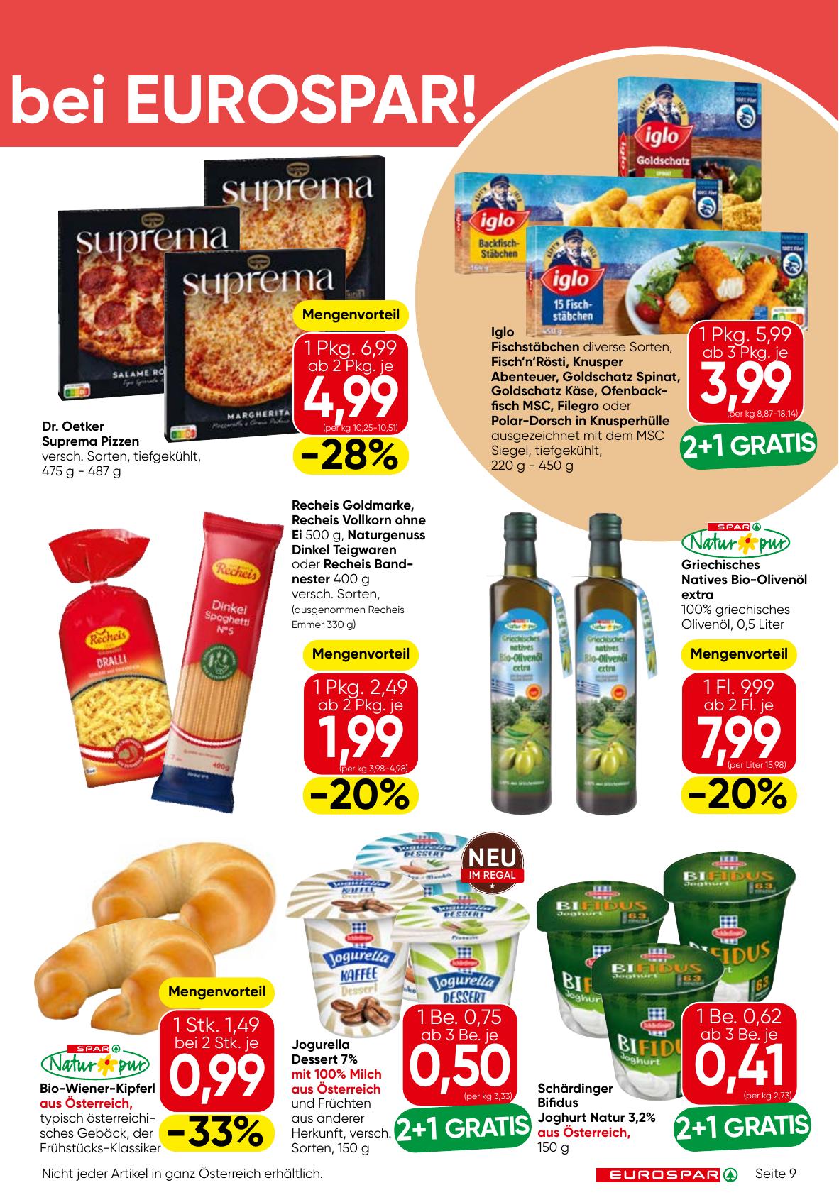Eurospar flyer page