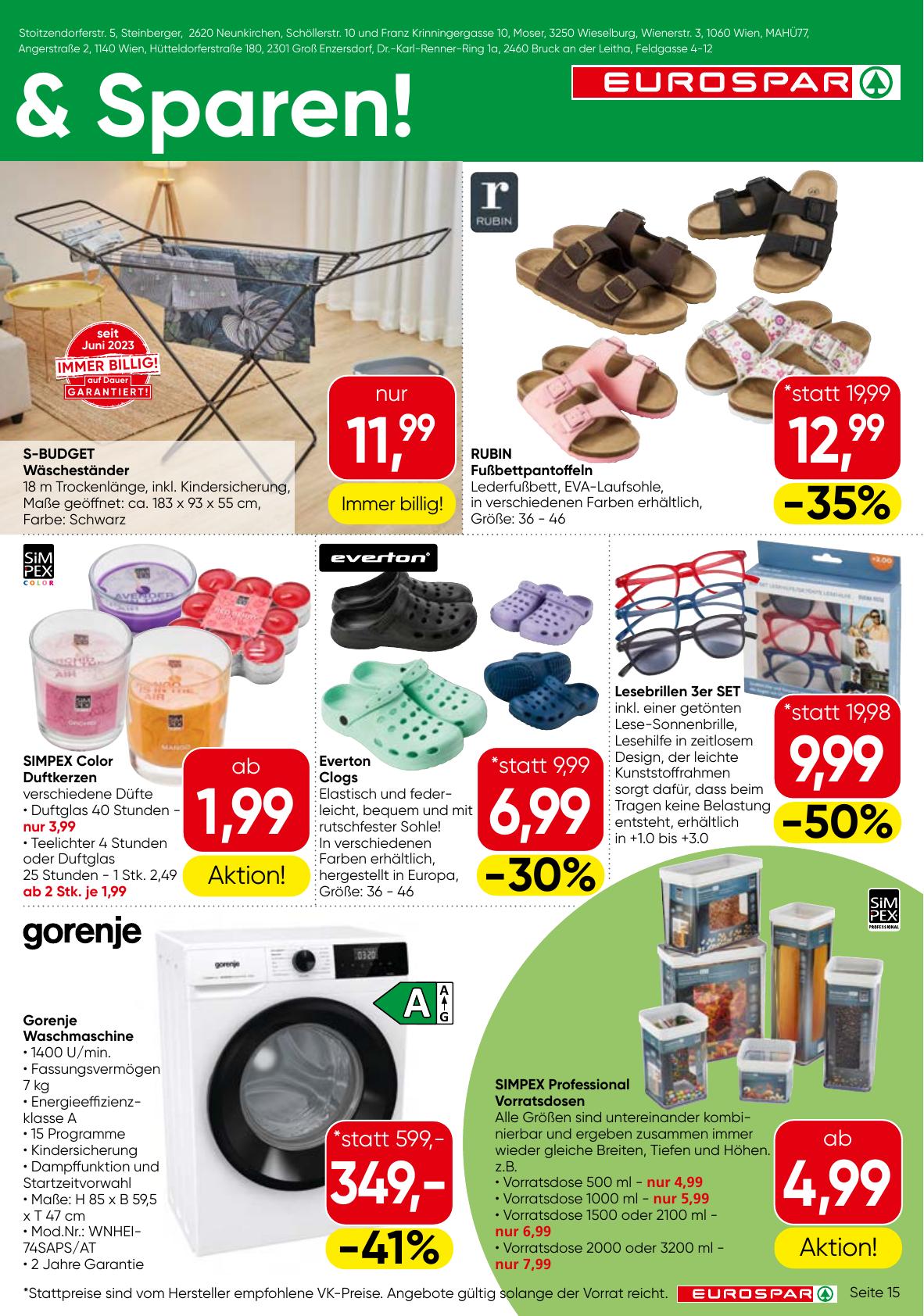 Eurospar flyer page