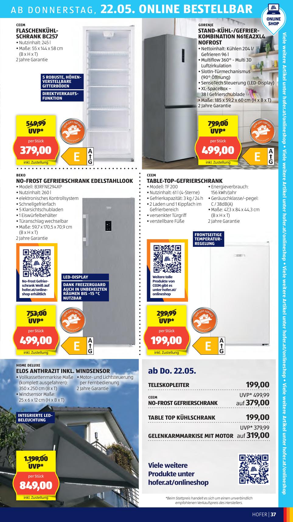 Hofer flyer page