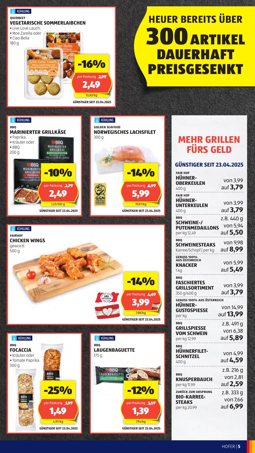 Hofer flyer page