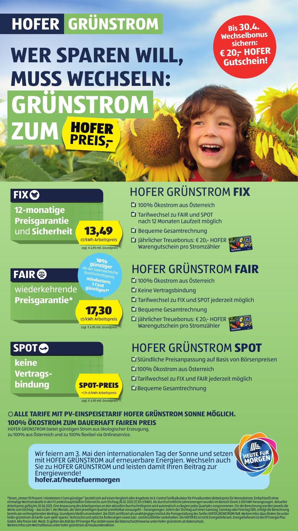 Hofer flyer page