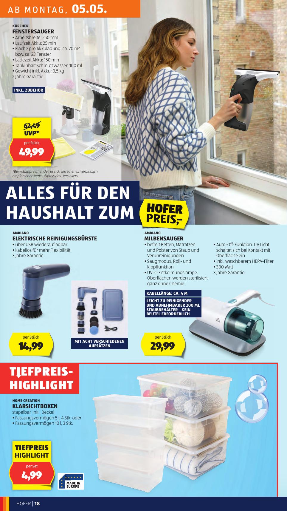 Hofer flyer page