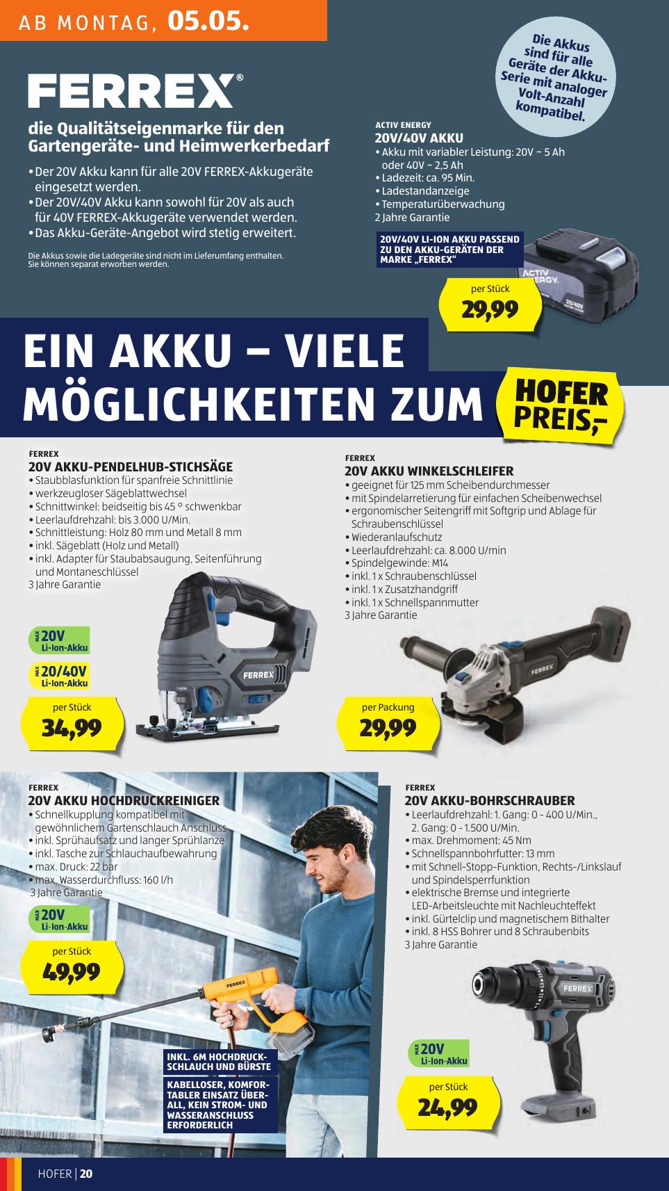 Hofer flyer page