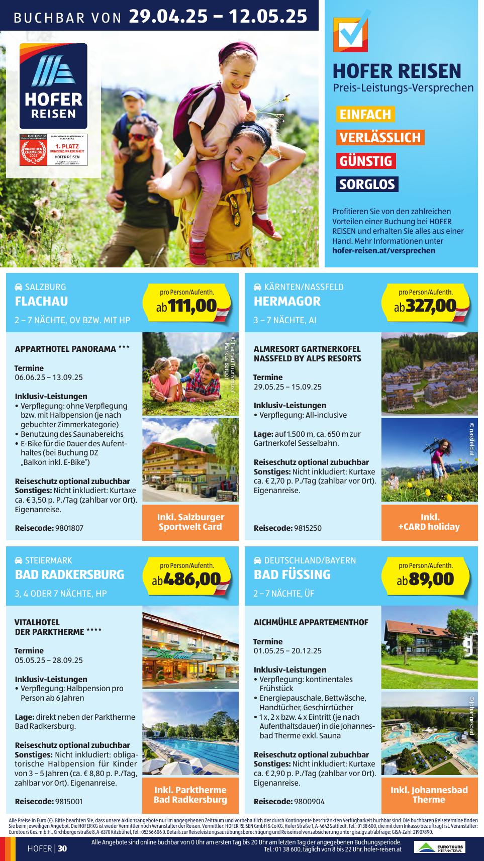 Hofer flyer page