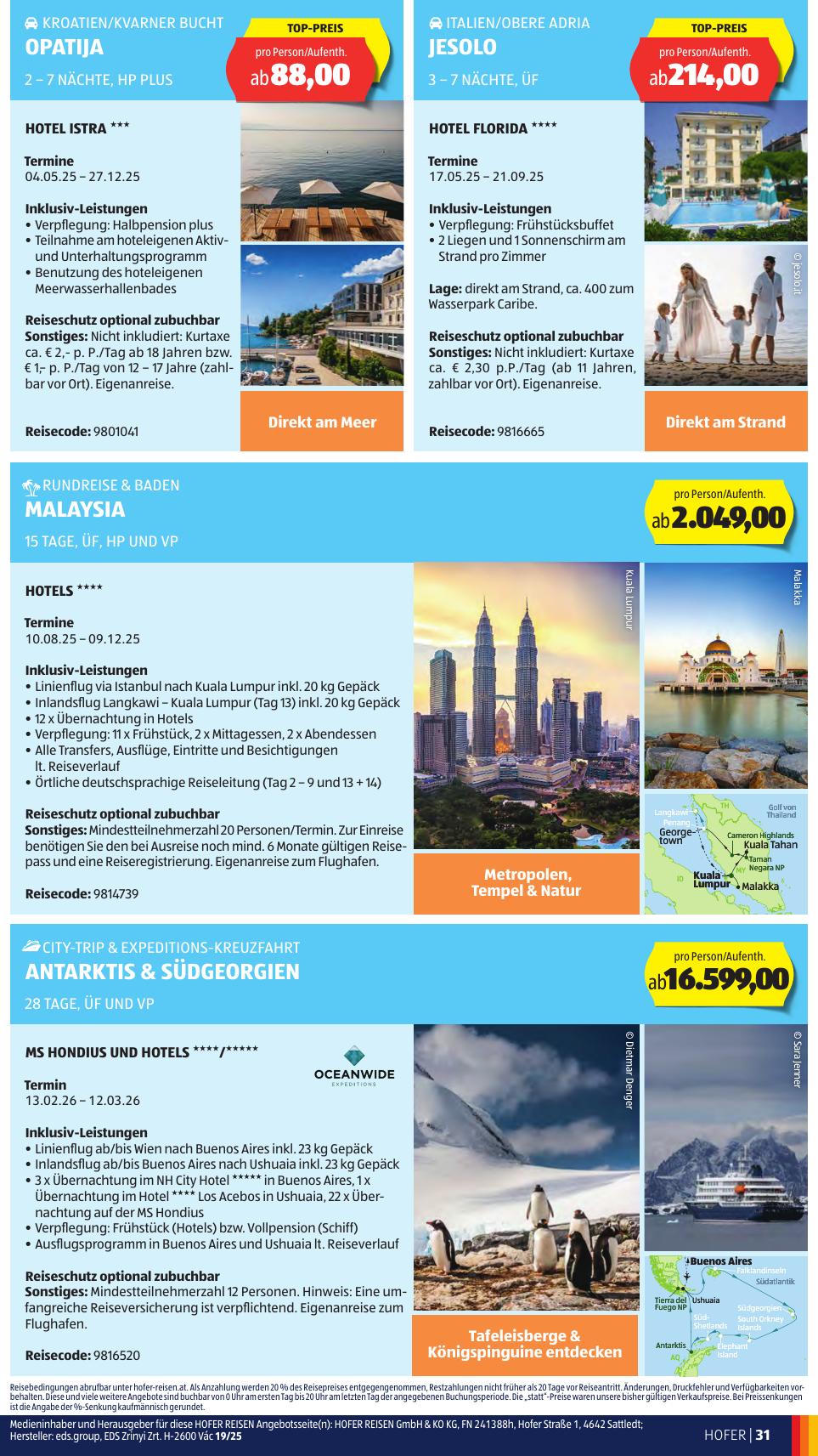 Hofer flyer page