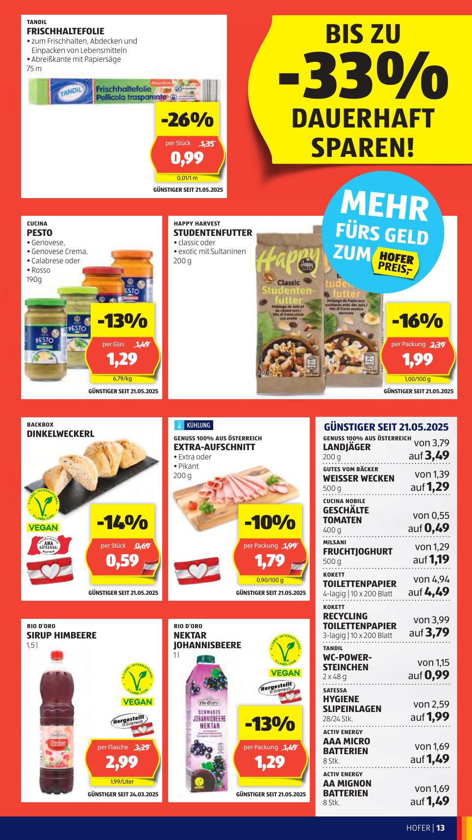 Hofer flyer page