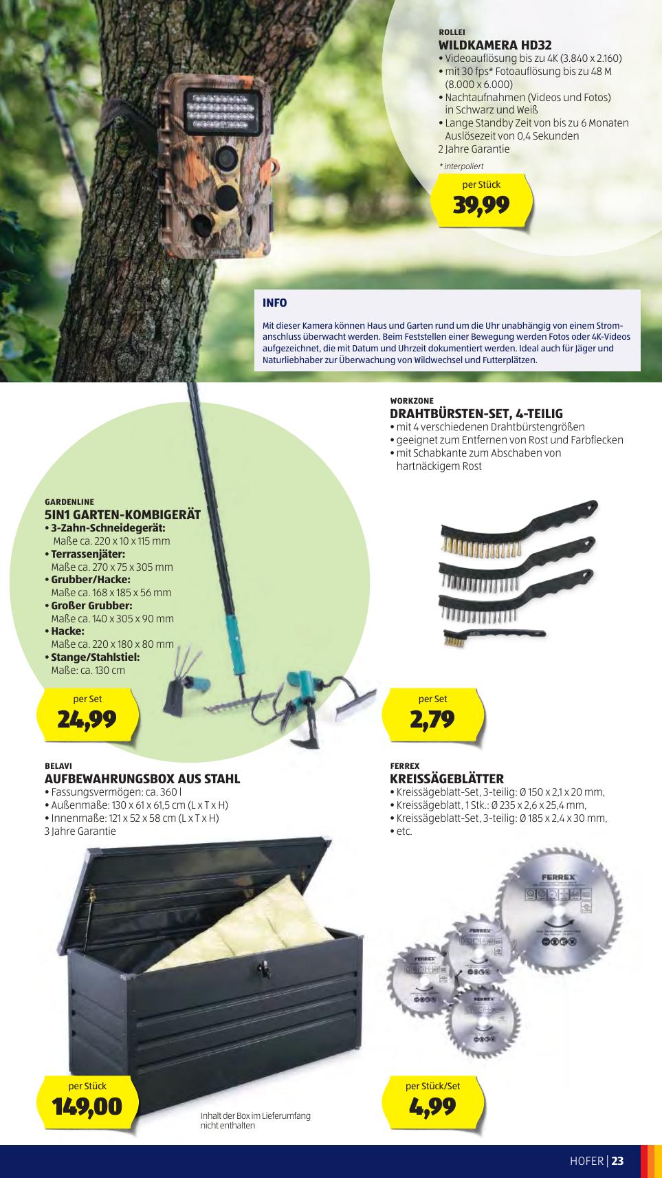 Hofer flyer page