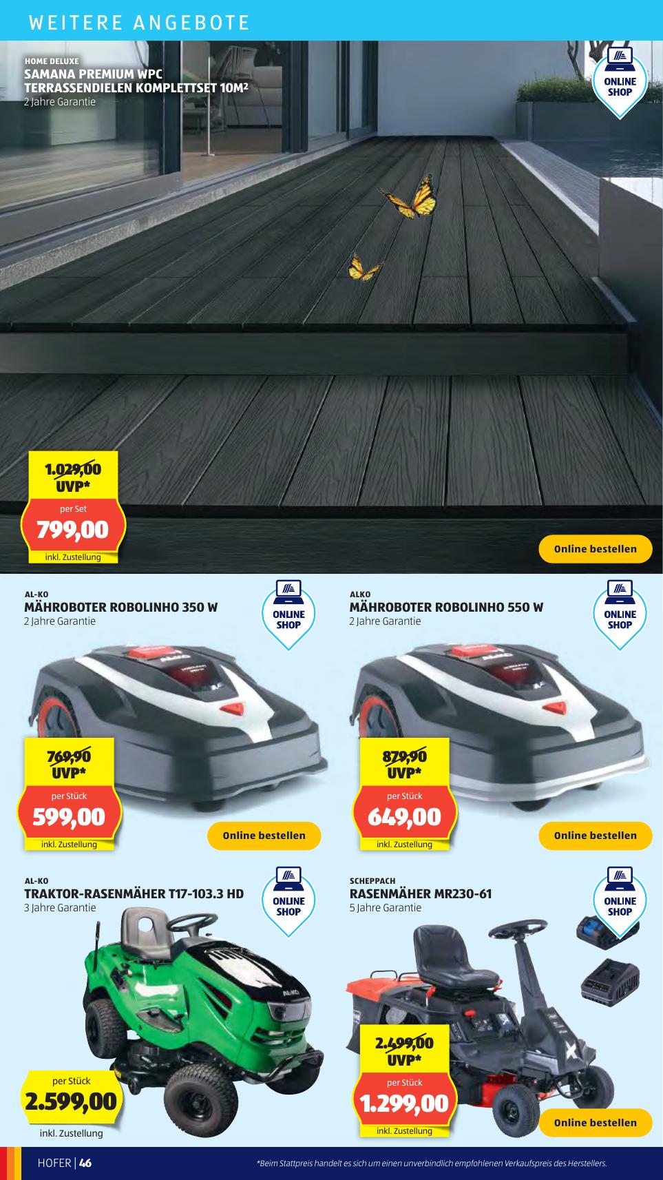 Hofer flyer page
