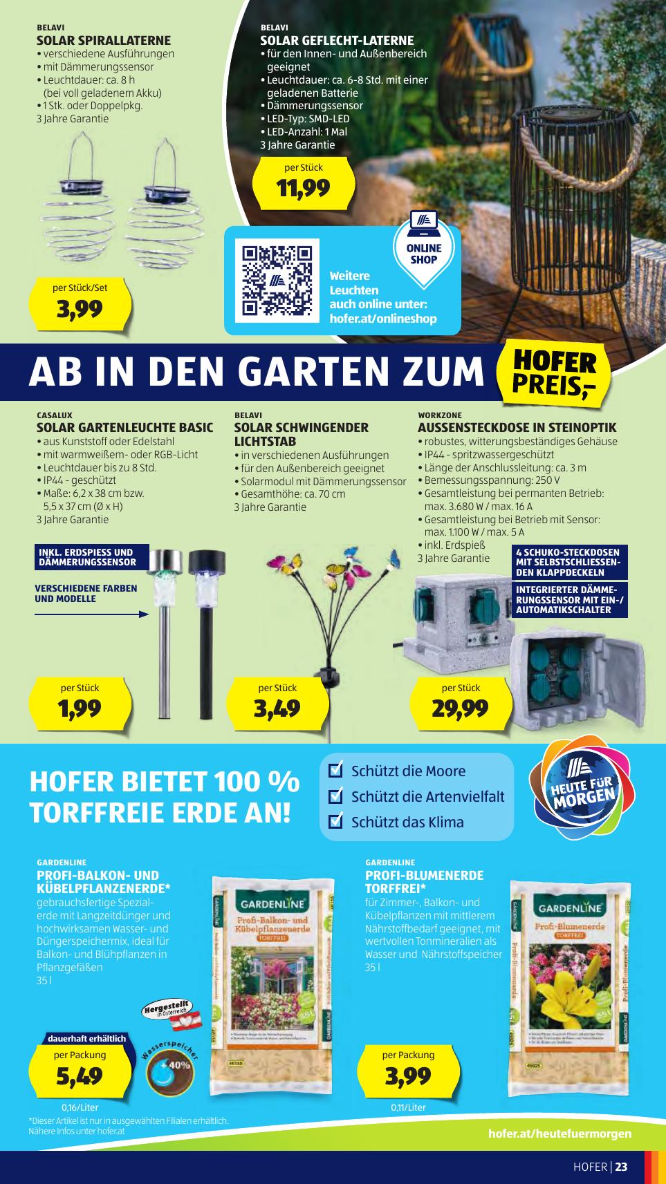 Hofer flyer page