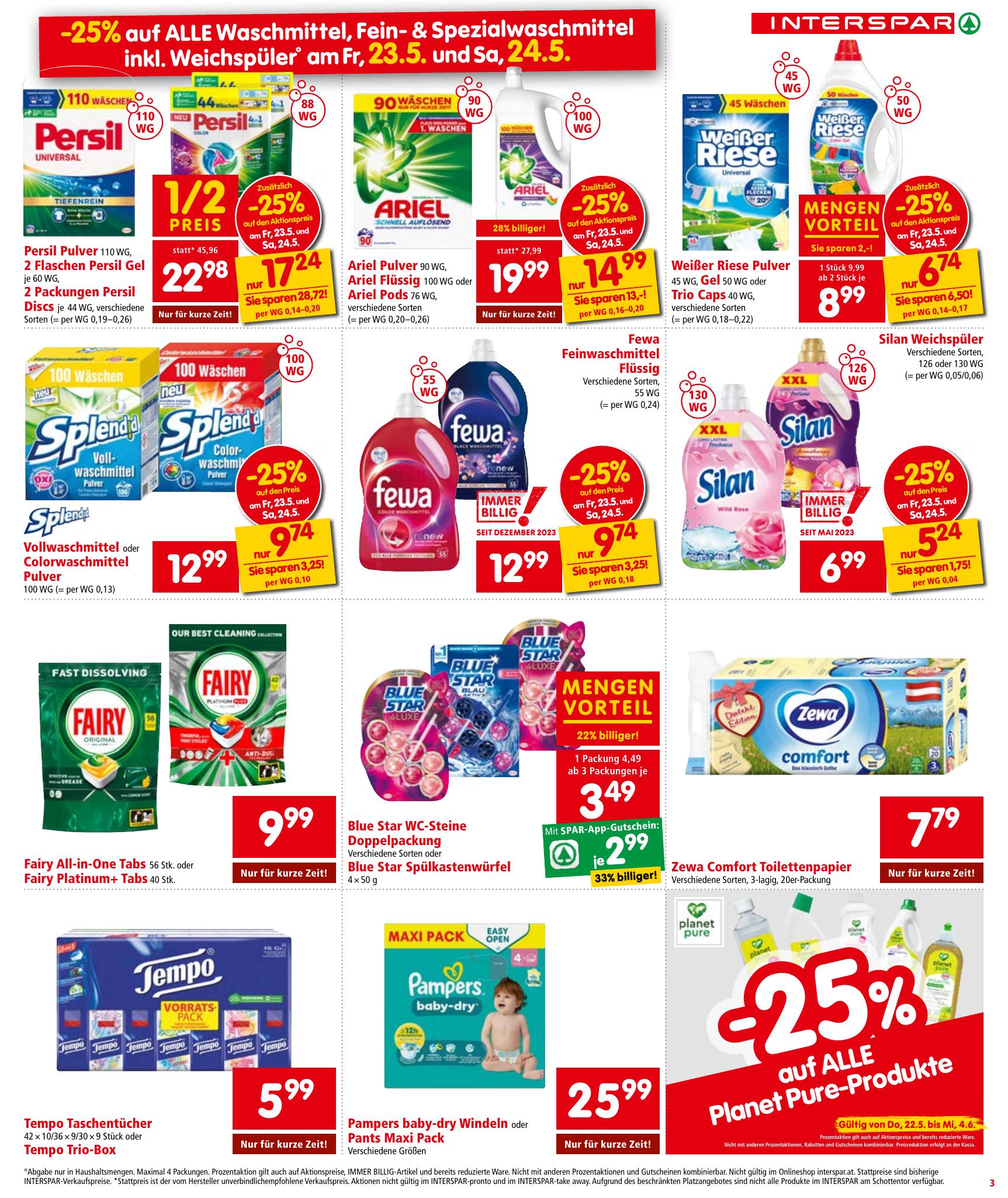 Interspar flyer page
