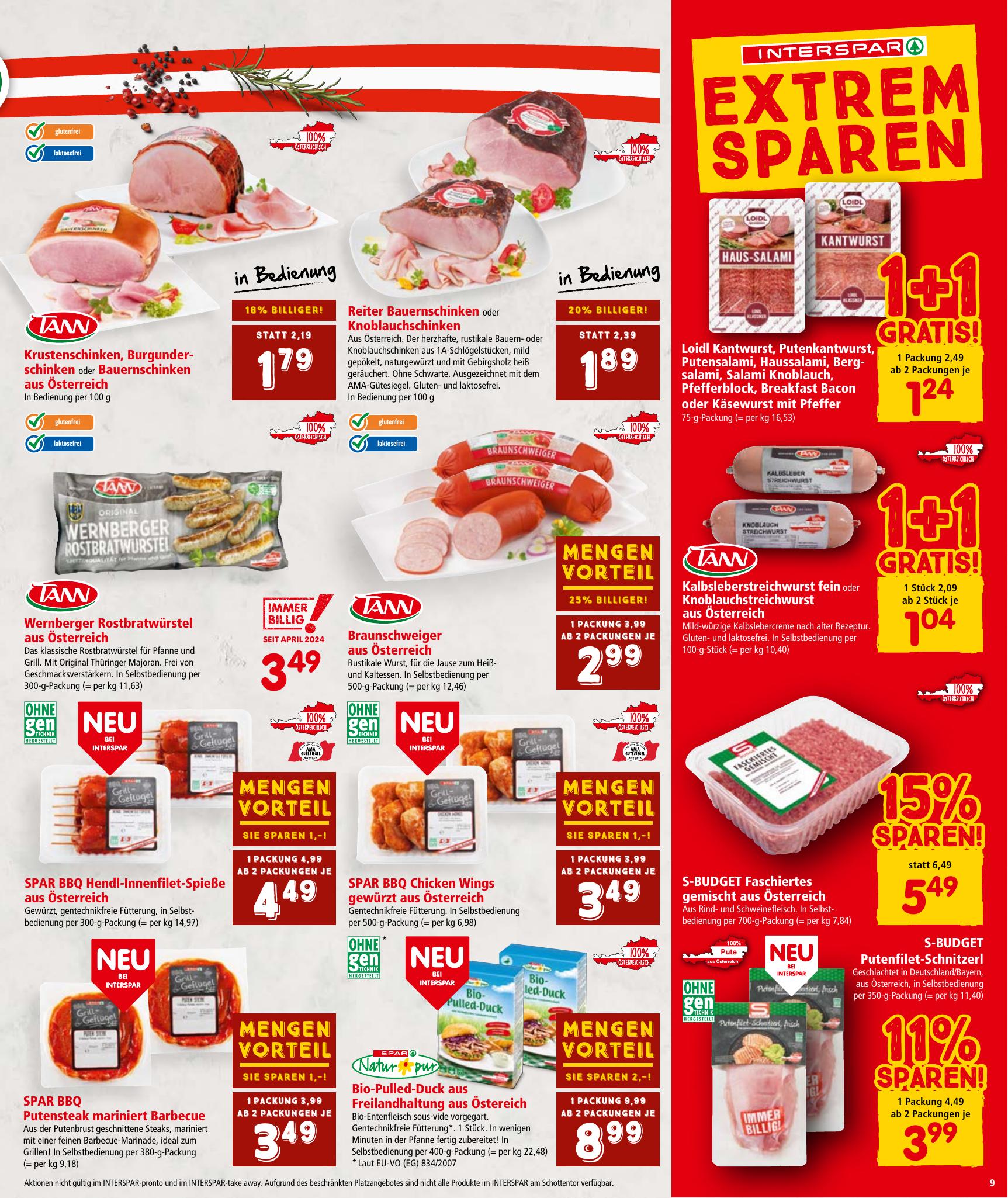 Interspar flyer page