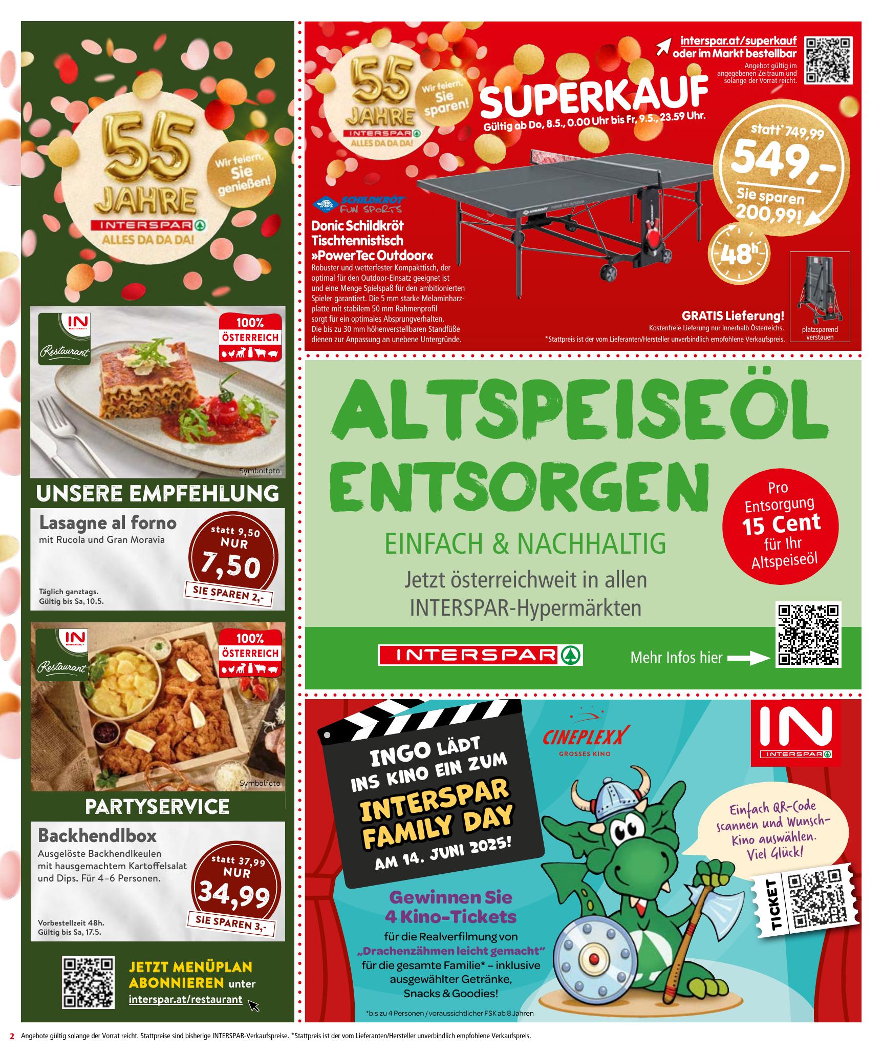 Interspar flyer page