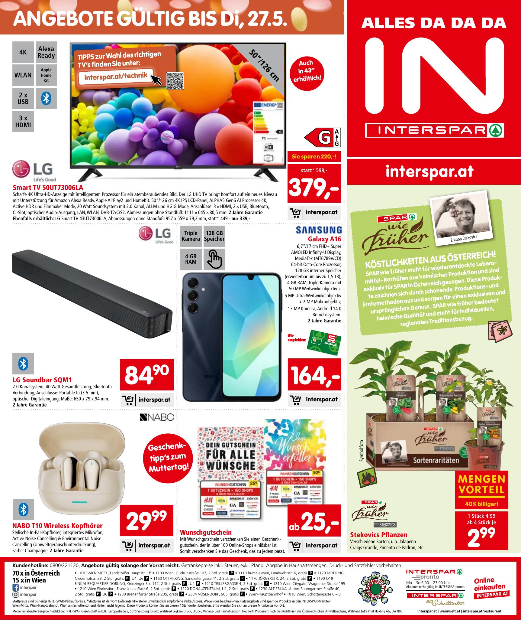 Interspar flyer page
