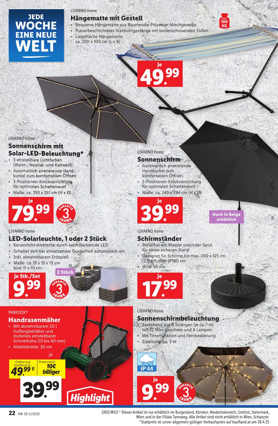 Lidl flyer page