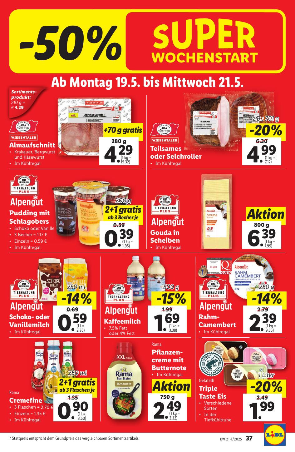 Lidl flyer page