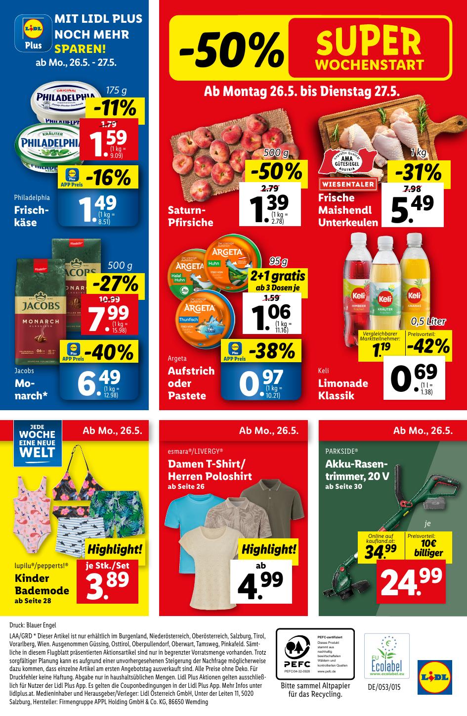 Lidl flyer page
