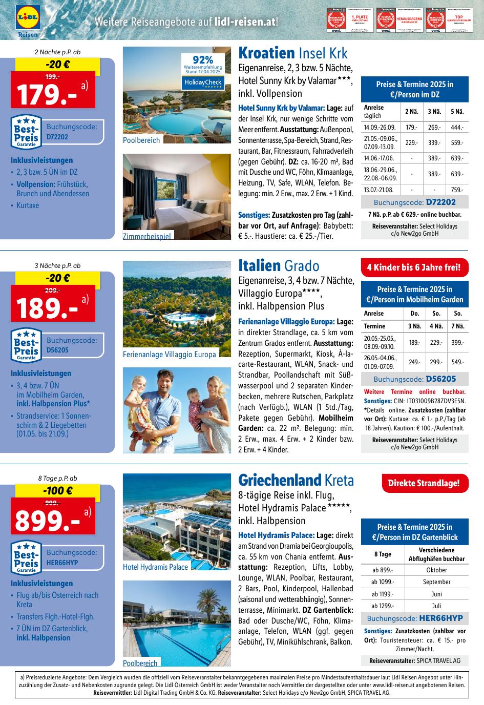 Lidl flyer page
