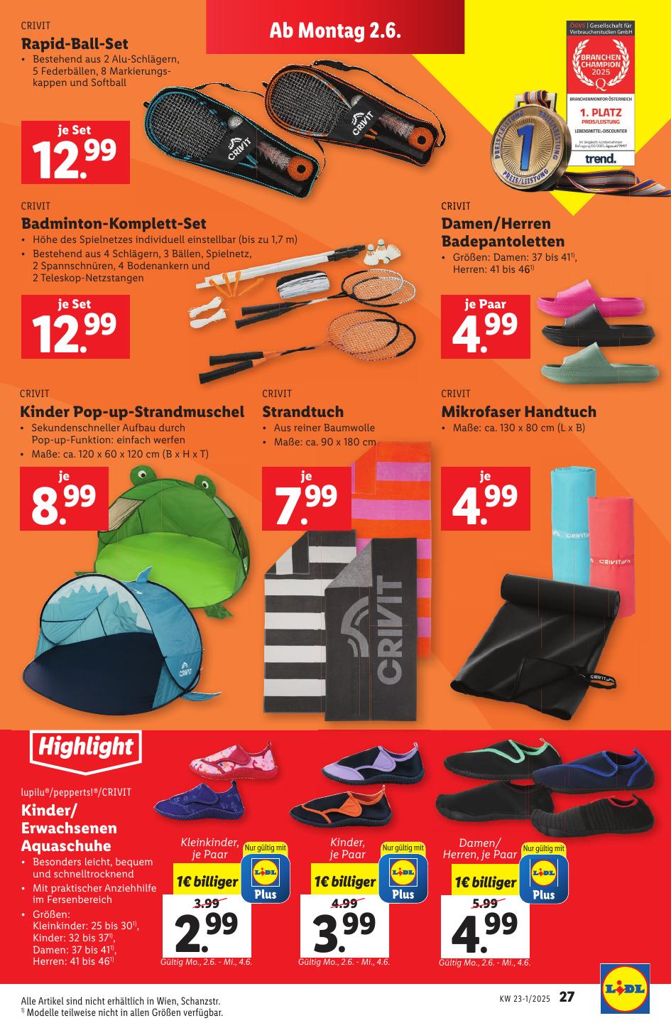 Lidl flyer page