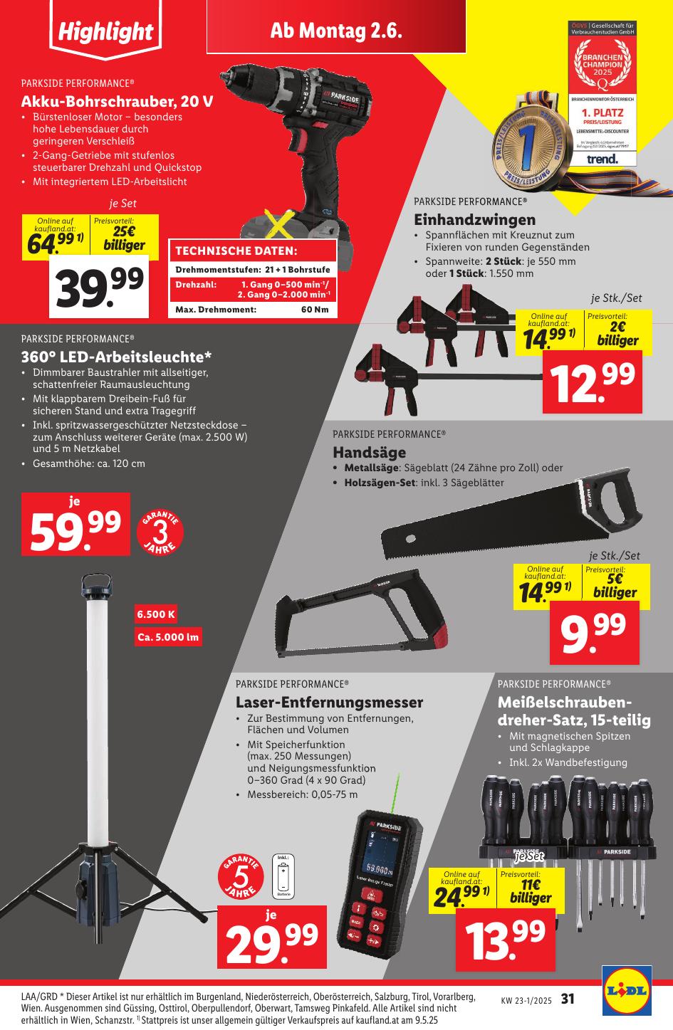 Lidl flyer page