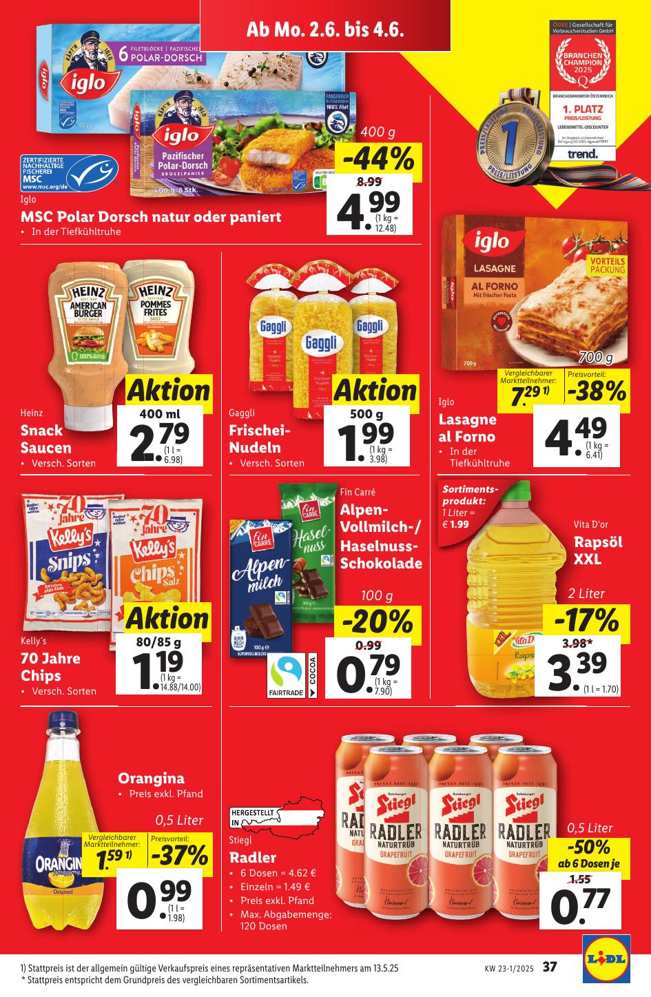 Lidl flyer page