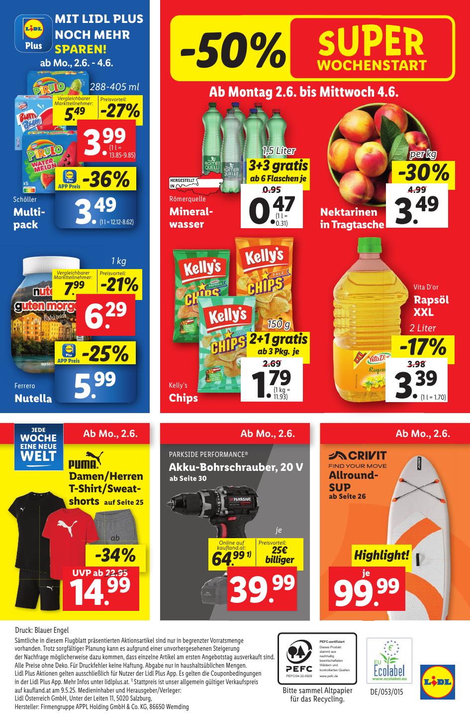 Lidl flyer page