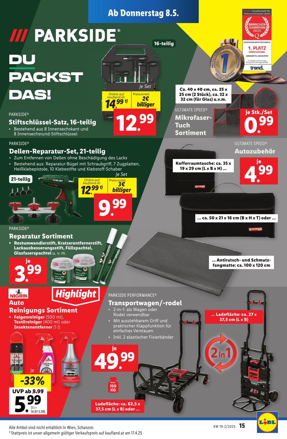Lidl flyer page