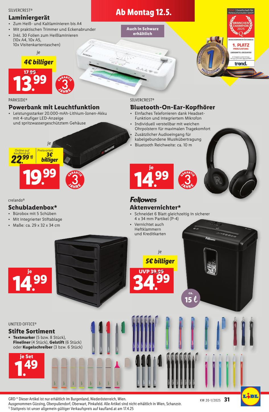 Lidl flyer page
