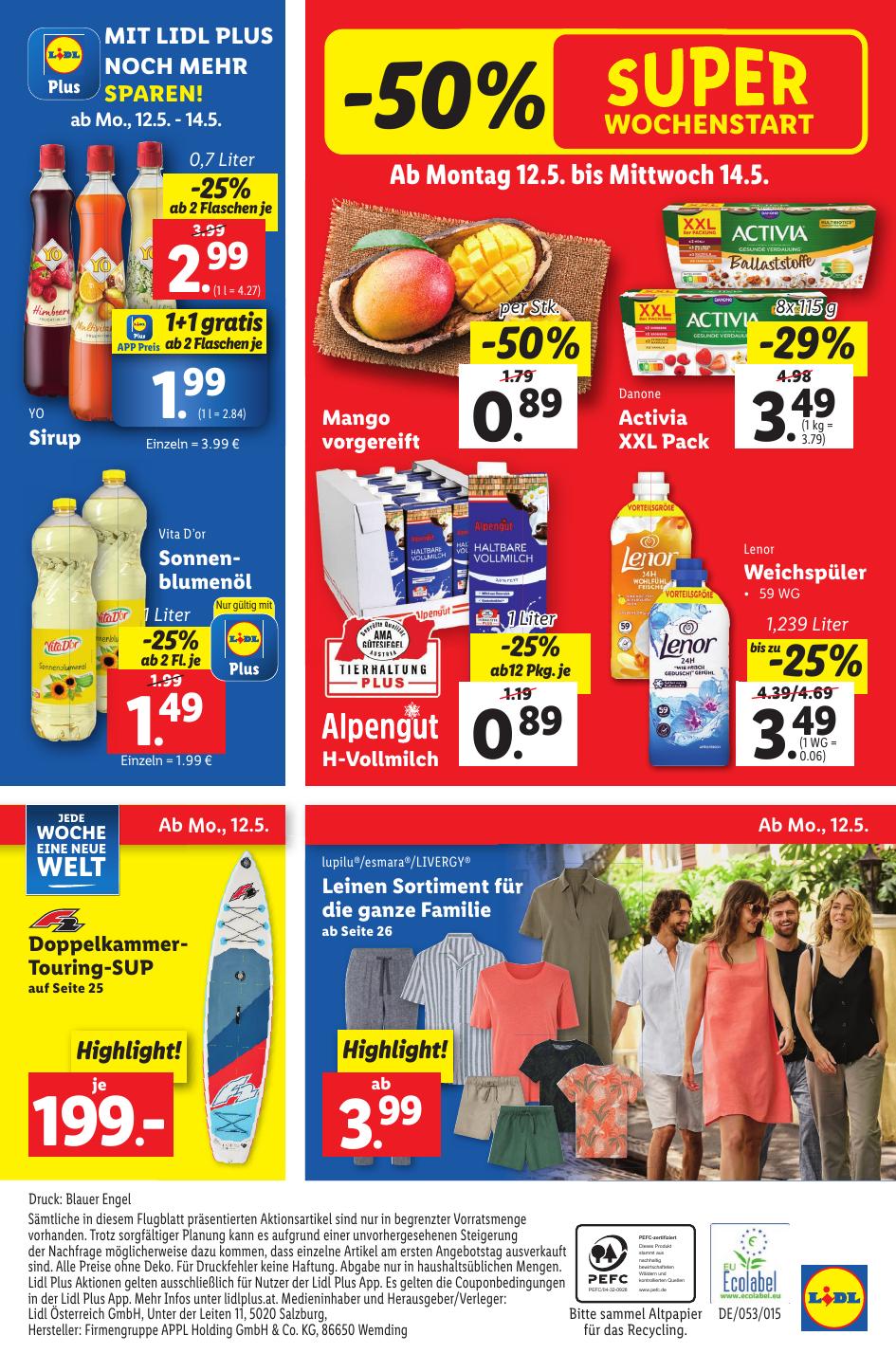 Lidl flyer page
