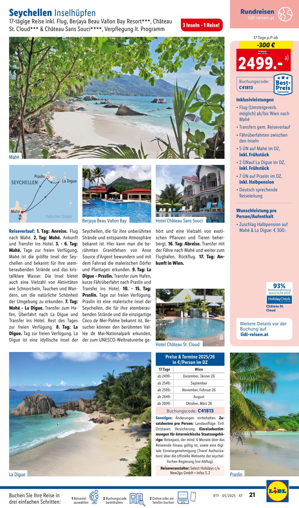 Lidl Reisen flyer page