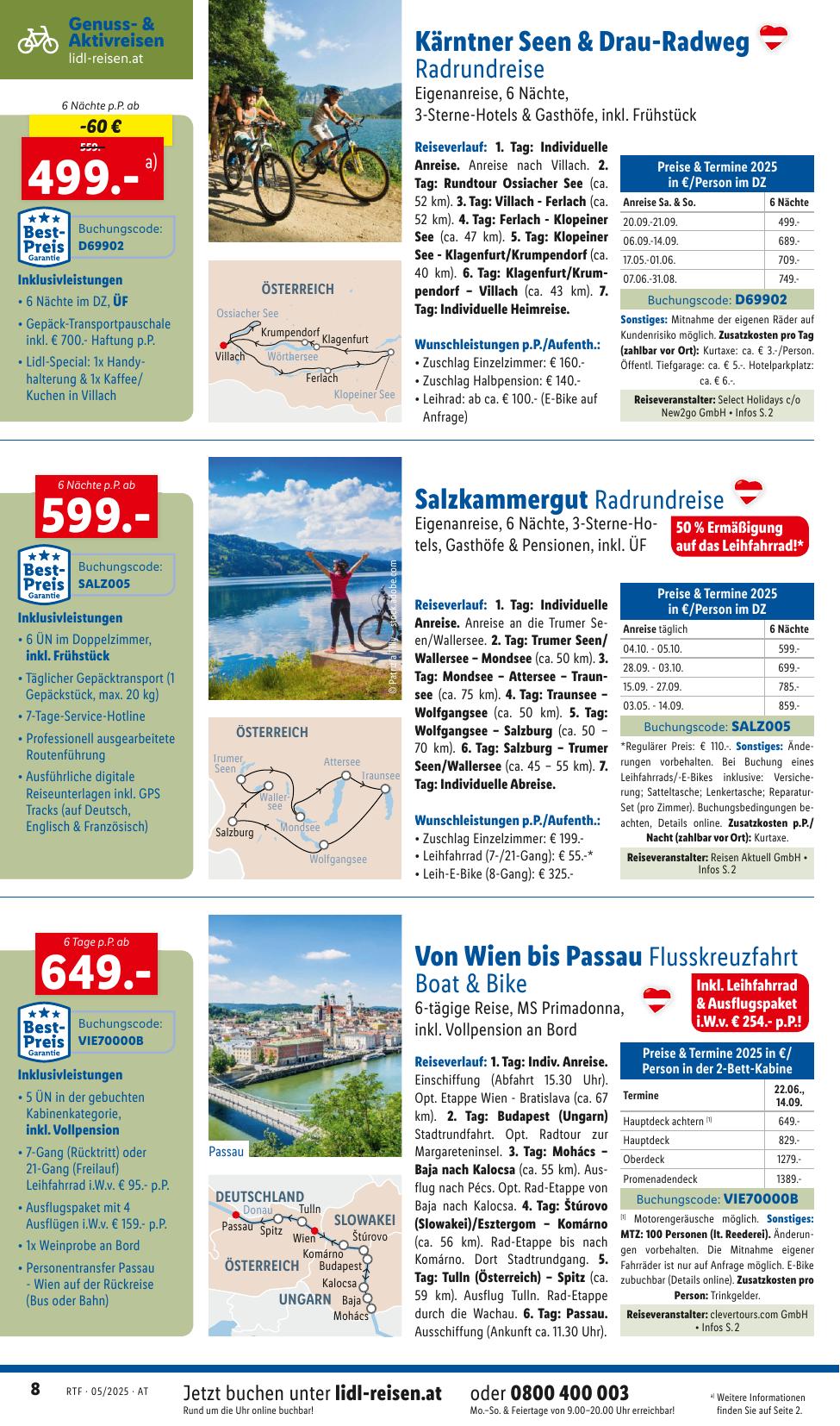 Lidl Reisen flyer page