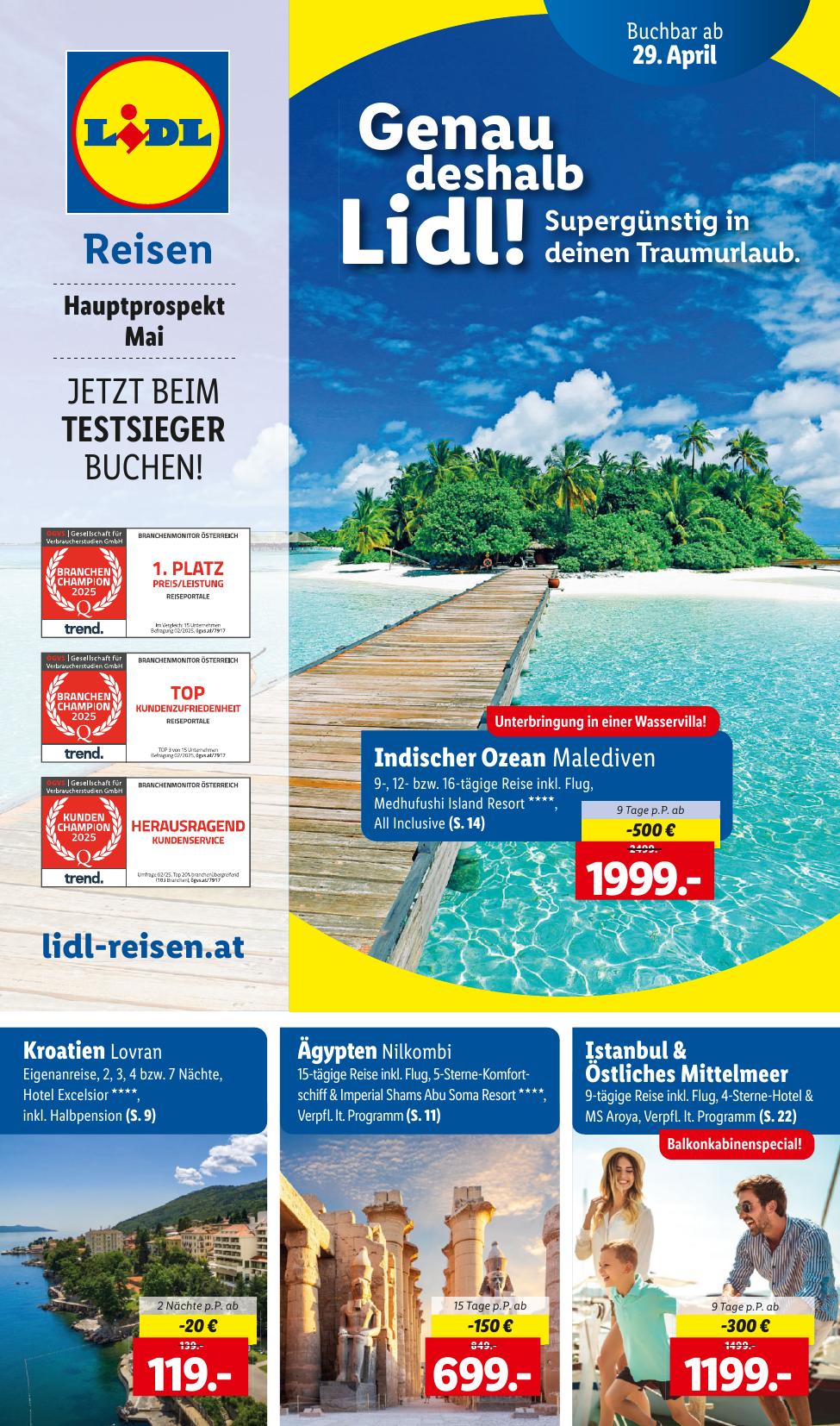 Lidl Reisen flyer page