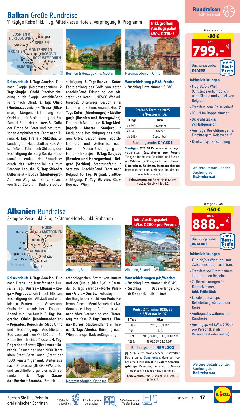 Lidl Reisen flyer page