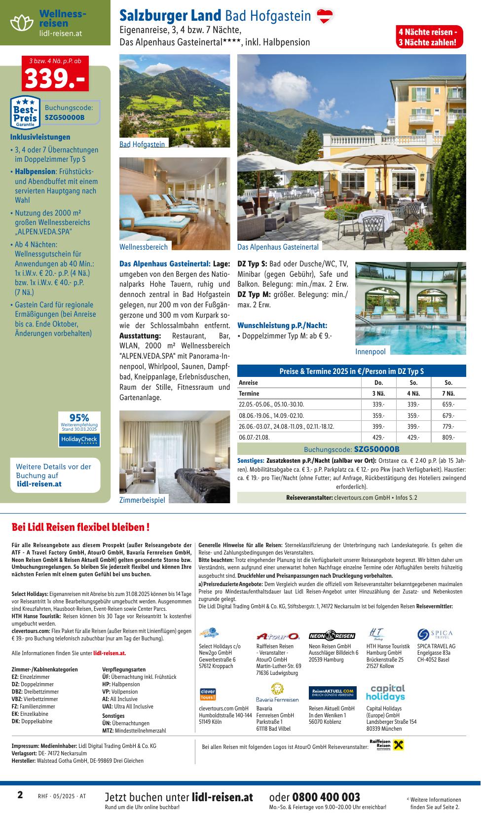 Lidl Reisen flyer page